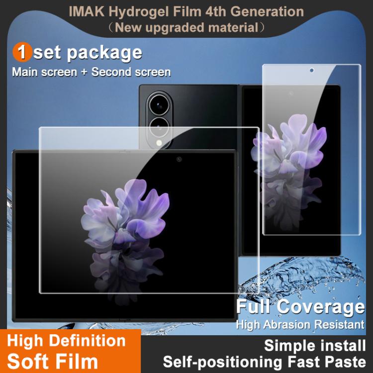 imak 4th Generation Screen Hydrogel Film Protector, Main Screen + Second Screen 1 Set