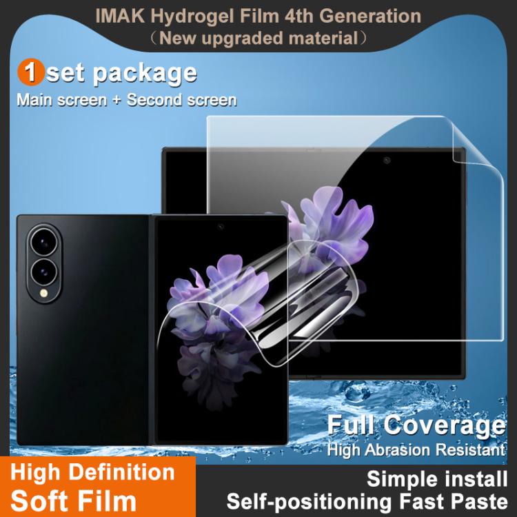 imak 4th Generation Screen Hydrogel Film Protector, Main Screen + Second Screen 1 Set