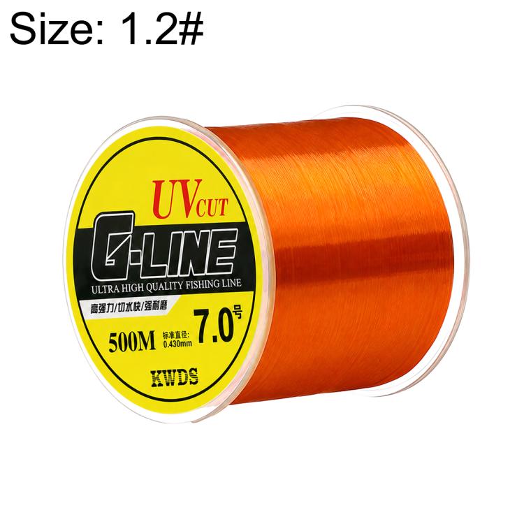 500m High Strength Nylon Monofilament Fishing Main Line — Transparent White