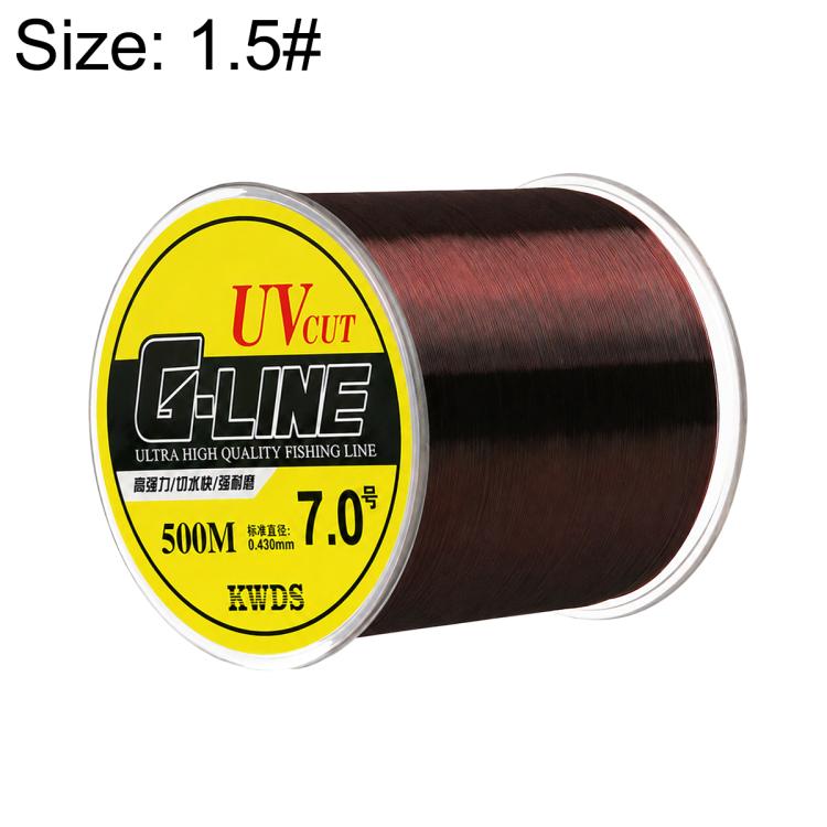 500m High Strength Nylon Monofilament Fishing Main Line — Orange