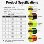 500m High Strength Nylon Monofilament Fishing Main Line