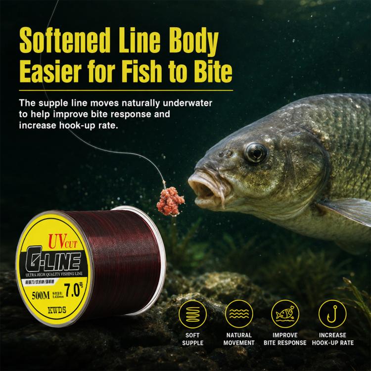 500m High Strength Nylon Monofilament Fishing Main Line