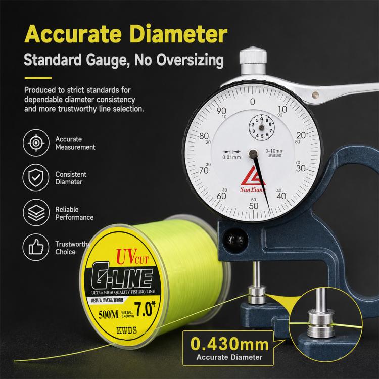 500m High Strength Nylon Monofilament Fishing Main Line