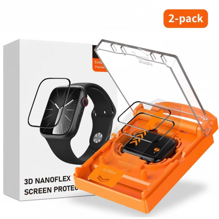 2pcs Easy Install Box Dust-Free Screen-printed Tempered Glass Film