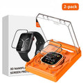 2pcs Easy Install Box Dust-Free Screen-printed Tempered Glass Film