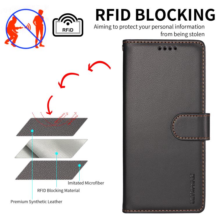 BETOPNICE Pearlescent RFID Vegan Leather Phone Case with Strap