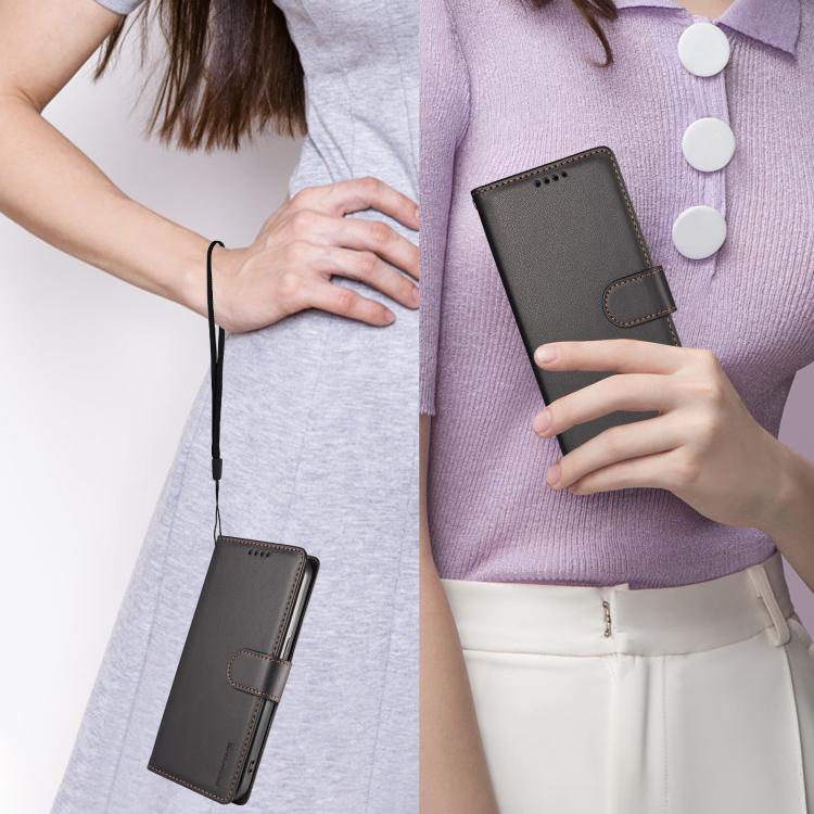 BETOPNICE Pearlescent RFID Vegan Leather Phone Case with Strap