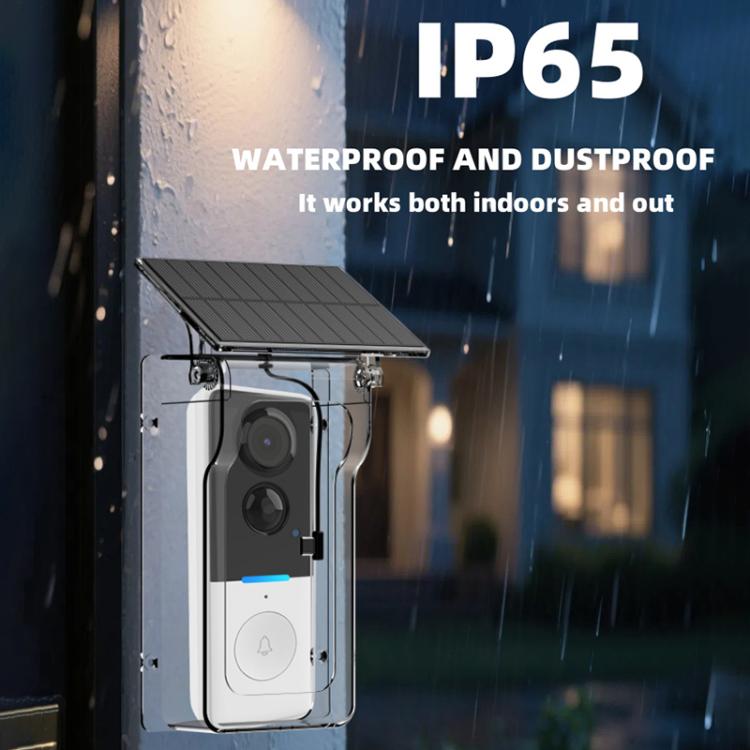 HC-002 Outdoor Solar Panel Charging Rain Cover Suitable For 013D Video Doorbell — view 5