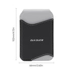 DUX DUCIS ARCH Series Rhythmic Style RFID Blocking Magnetic Wallet Card Holder — Grey Black