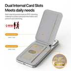 DUX DUCIS ARCH Series Rhythmic Style RFID Blocking Magnetic Wallet Card Holder — view 7