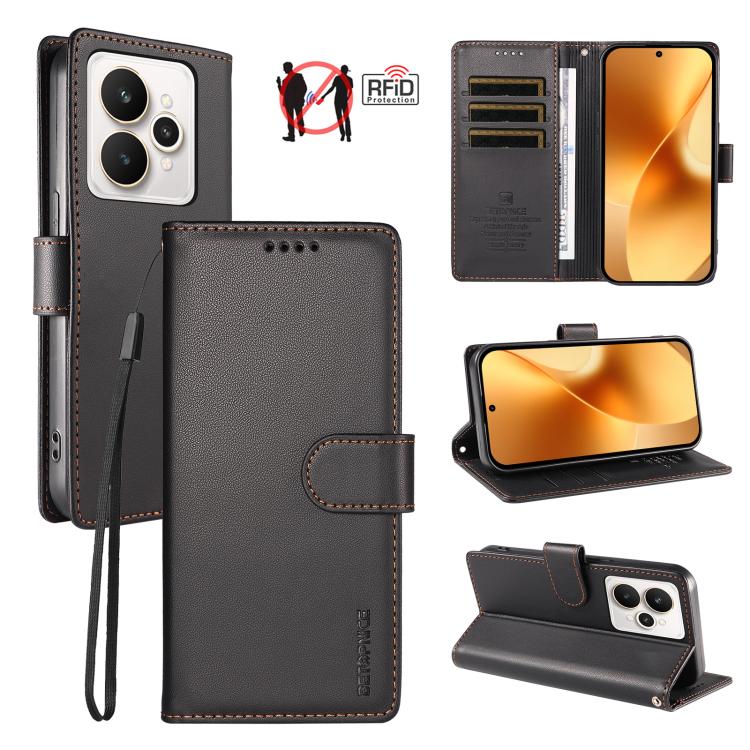 BETOPNICE Pearlescent RFID Vegan Leather Phone Case with Strap — view 54