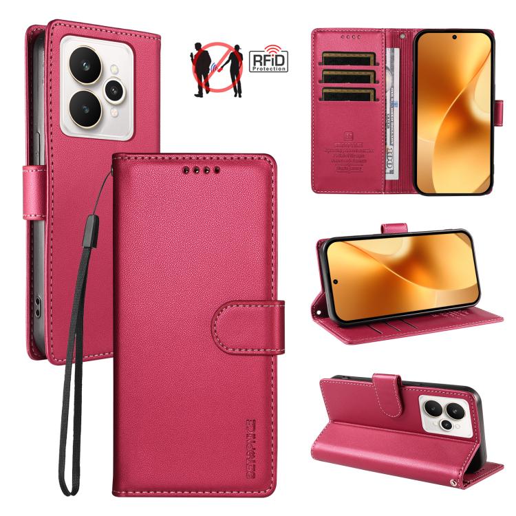 BETOPNICE Pearlescent RFID Vegan Leather Phone Case with Strap — view 55