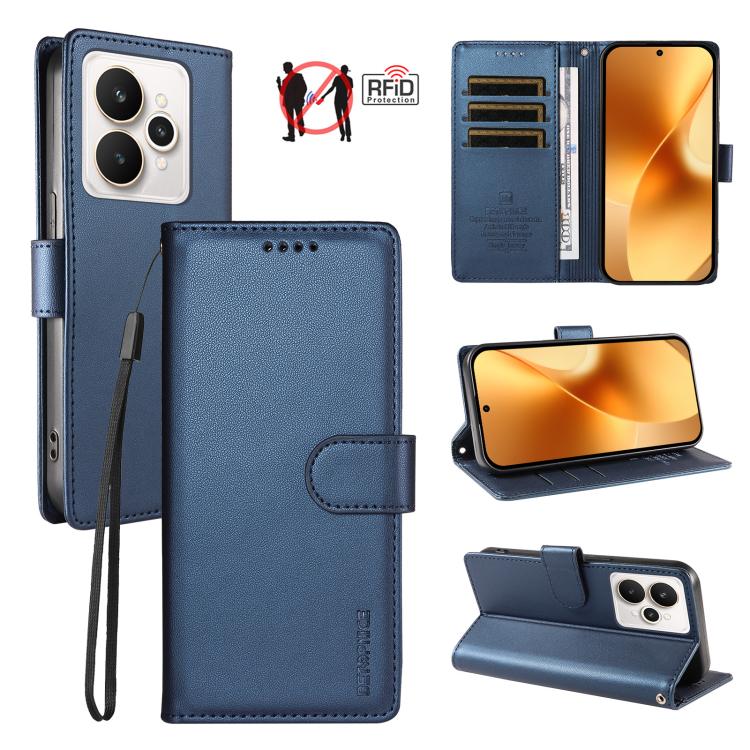 BETOPNICE Pearlescent RFID Vegan Leather Phone Case with Strap — view 56