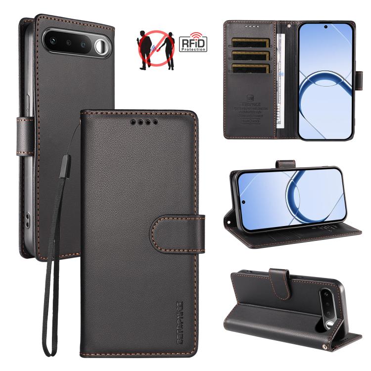 BETOPNICE Pearlescent RFID Vegan Leather Phone Case with Strap — view 24