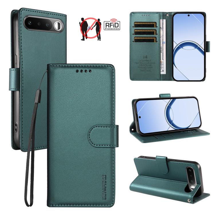 BETOPNICE Pearlescent RFID Vegan Leather Phone Case with Strap — view 27