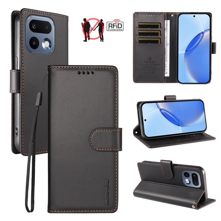 BETOPNICE Pearlescent RFID Vegan Leather Phone Case with Strap — view 34