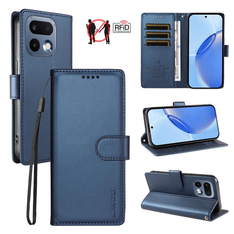 BETOPNICE Pearlescent RFID Vegan Leather Phone Case with Strap — view 36