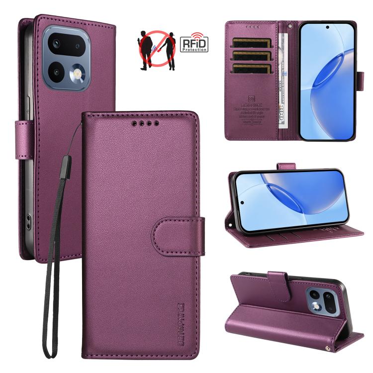BETOPNICE Pearlescent RFID Vegan Leather Phone Case with Strap — view 38