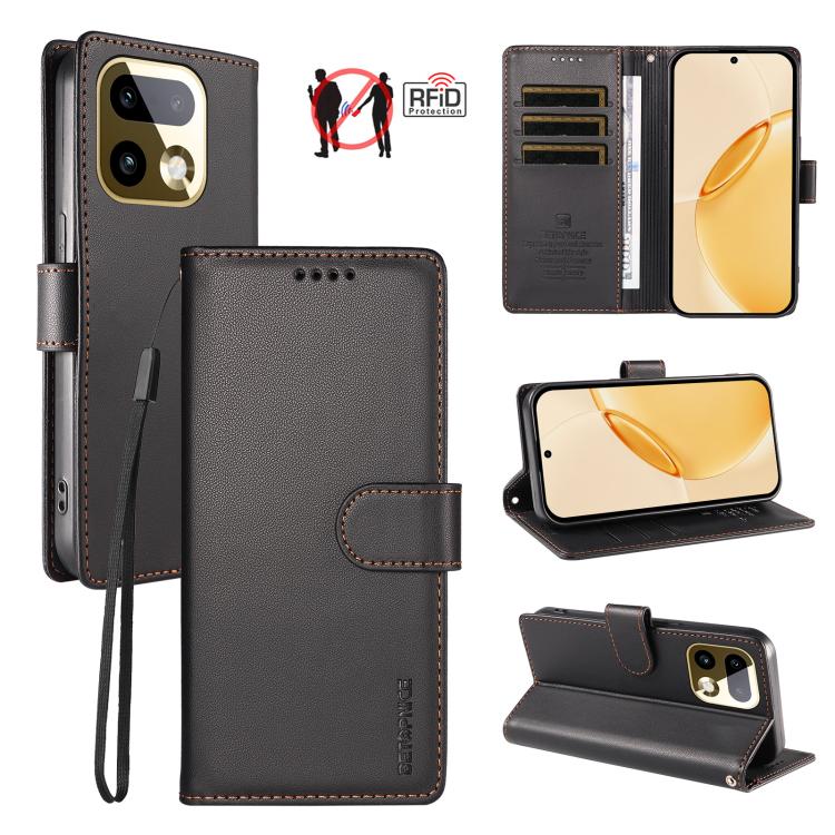 BETOPNICE Pearlescent RFID Vegan Leather Phone Case with Strap — view 29