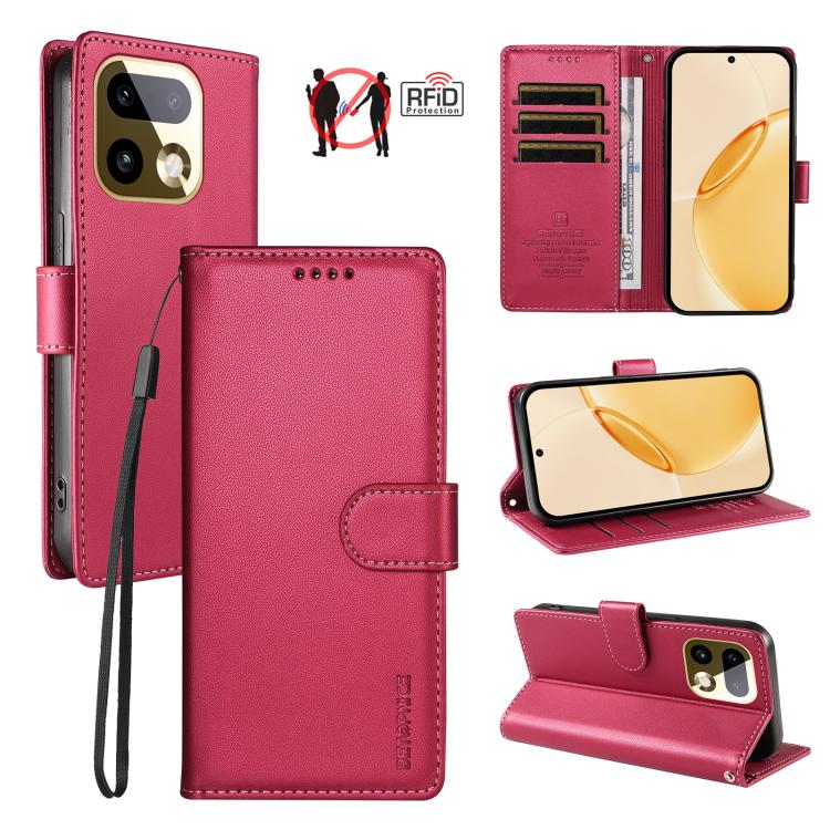 BETOPNICE Pearlescent RFID Vegan Leather Phone Case with Strap — view 30