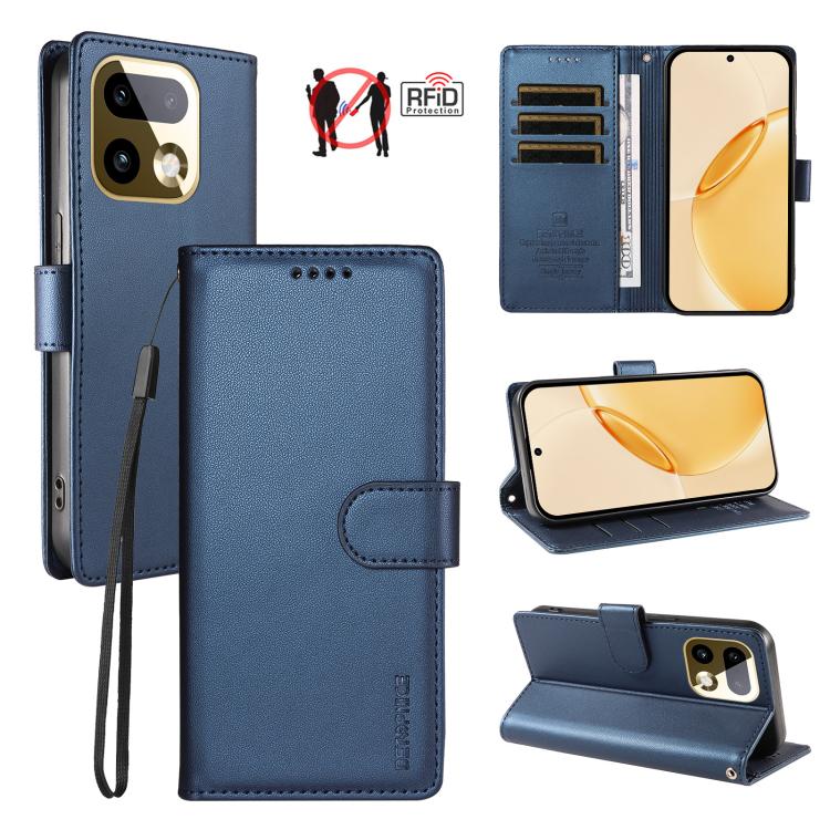 BETOPNICE Pearlescent RFID Vegan Leather Phone Case with Strap — view 31