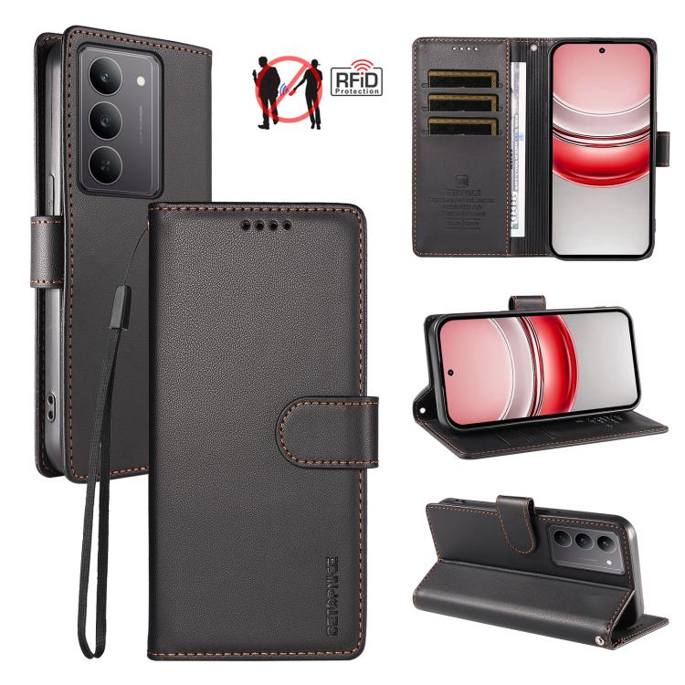 BETOPNICE Pearlescent RFID Vegan Leather Phone Case with Strap — view 59