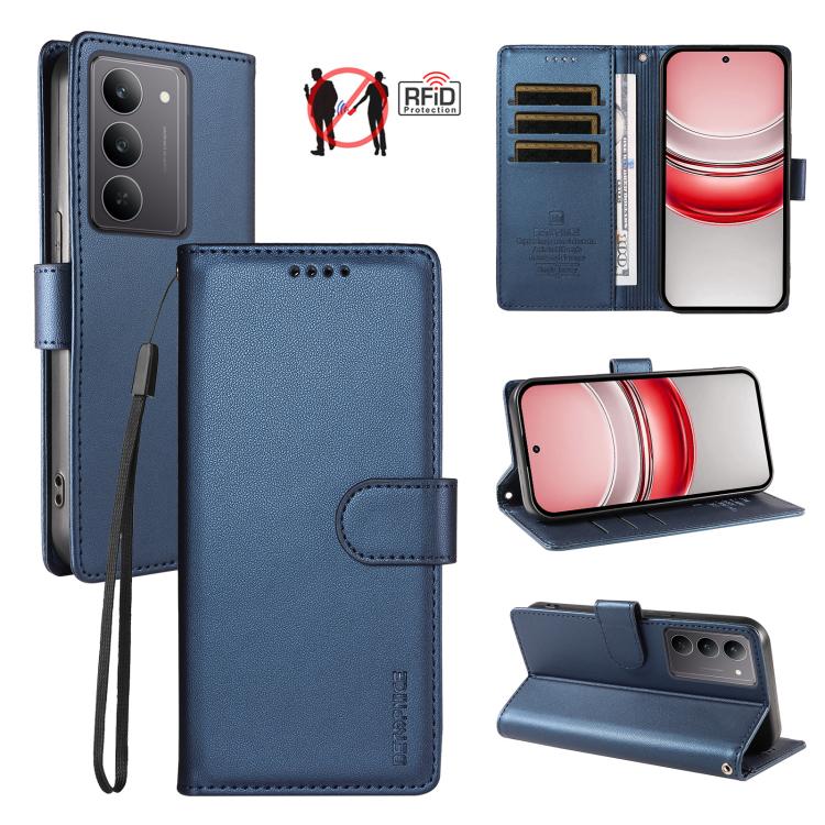 BETOPNICE Pearlescent RFID Vegan Leather Phone Case with Strap — view 61