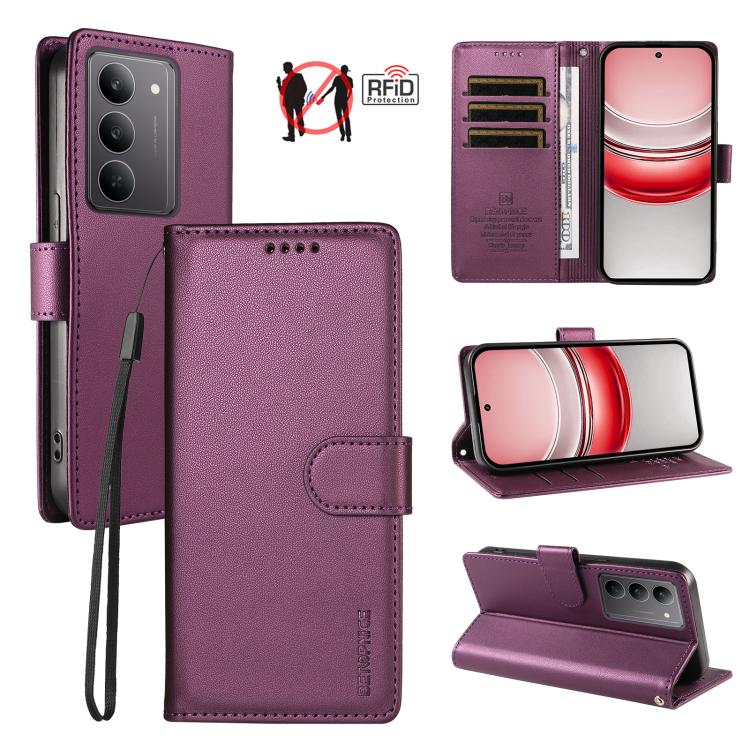 BETOPNICE Pearlescent RFID Vegan Leather Phone Case with Strap — view 63