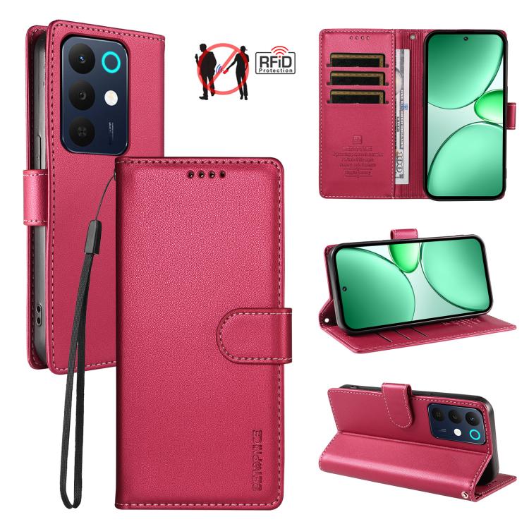 BETOPNICE Pearlescent RFID Vegan Leather Phone Case with Strap — view 20