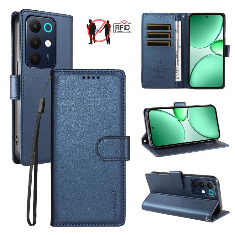 BETOPNICE Pearlescent RFID Vegan Leather Phone Case with Strap — view 21