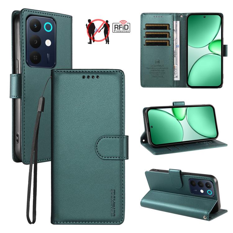 BETOPNICE Pearlescent RFID Vegan Leather Phone Case with Strap — view 22