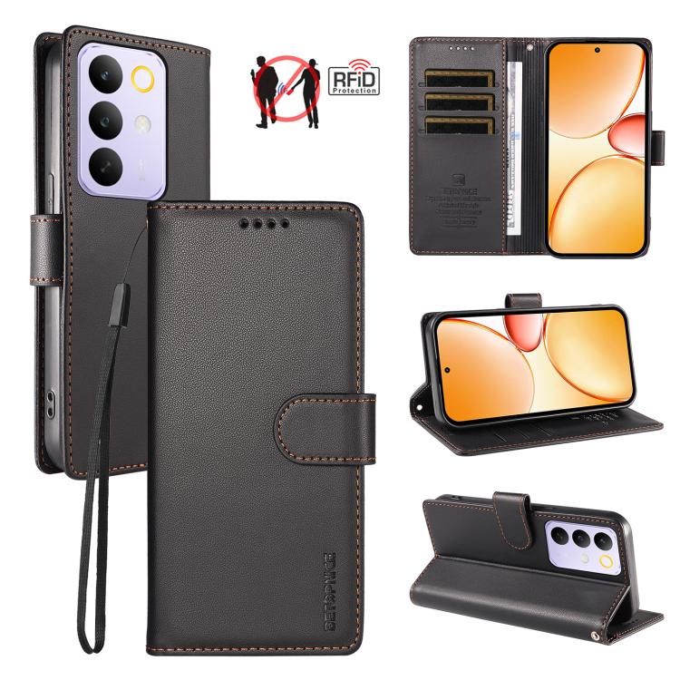BETOPNICE Pearlescent RFID Vegan Leather Phone Case with Strap — view 44