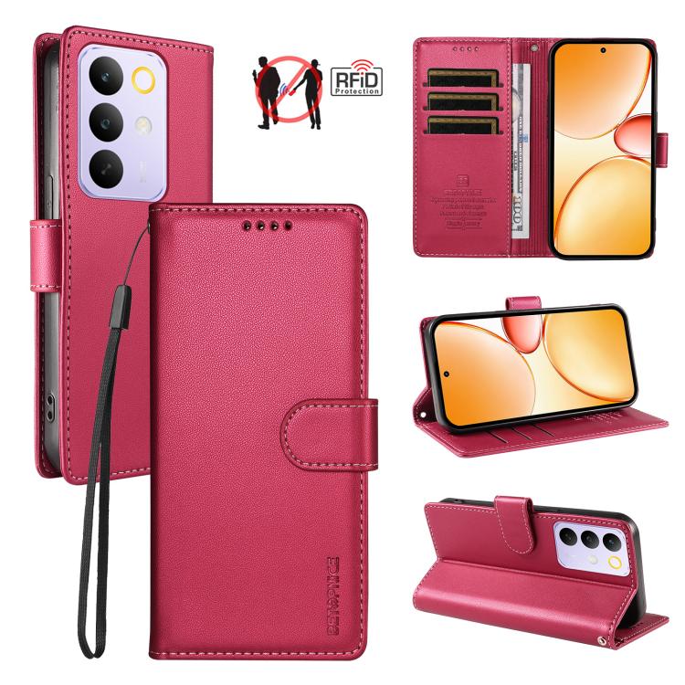 BETOPNICE Pearlescent RFID Vegan Leather Phone Case with Strap — view 45
