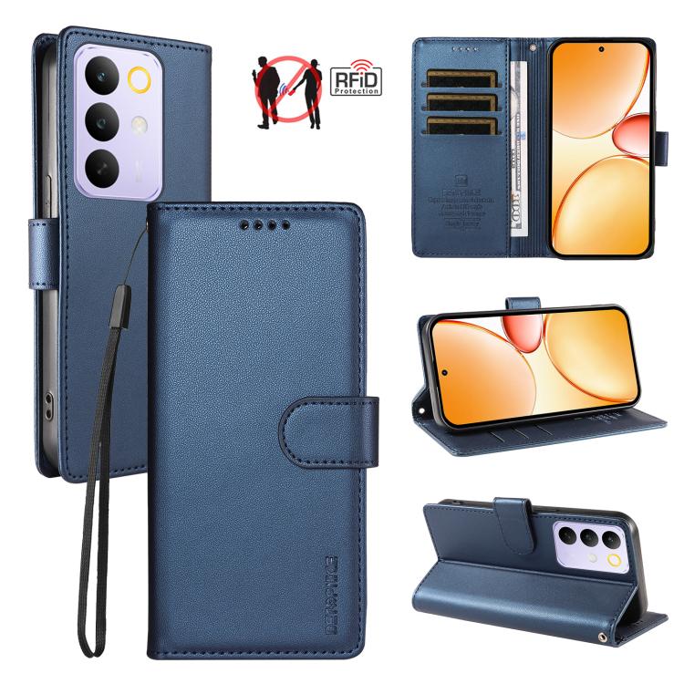 BETOPNICE Pearlescent RFID Vegan Leather Phone Case with Strap — view 46