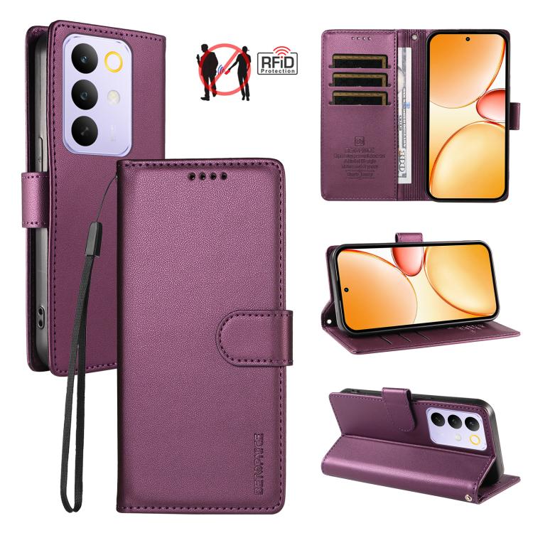 BETOPNICE Pearlescent RFID Vegan Leather Phone Case with Strap — view 48