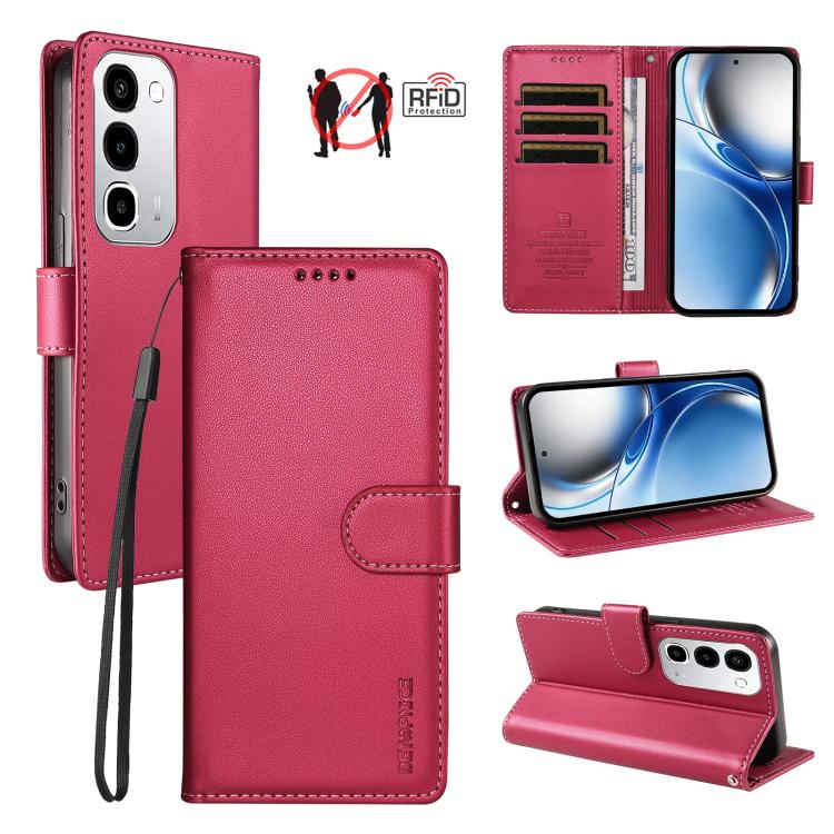 BETOPNICE Pearlescent RFID Vegan Leather Phone Case with Strap — For Realme C63 / C61 / Note 60 / Note 60x 4G