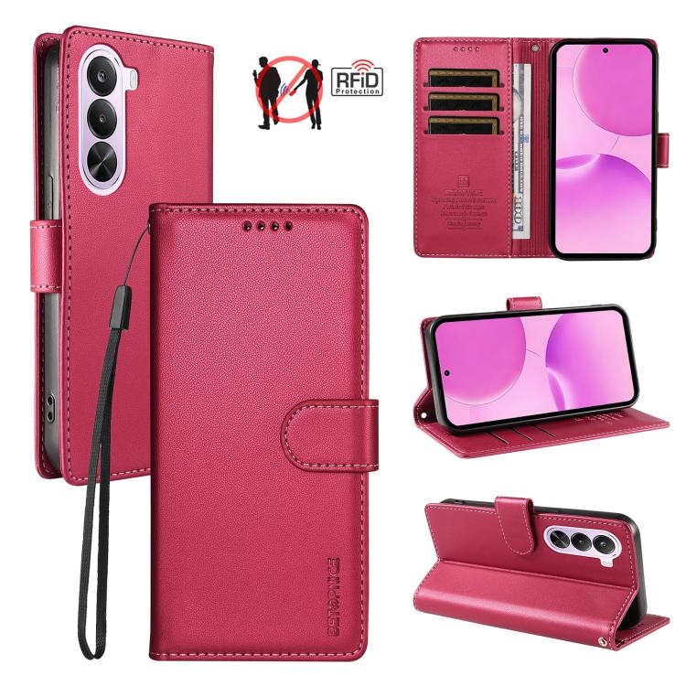 BETOPNICE Pearlescent RFID Vegan Leather Phone Case with Strap — view 40
