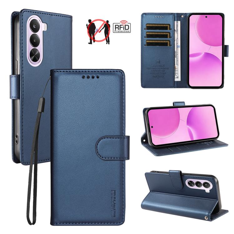 BETOPNICE Pearlescent RFID Vegan Leather Phone Case with Strap — view 41