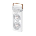 SL617 Dual-Head Humidifier Spray Cooling Fan — White
