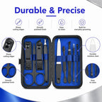 9pcs/Set Portable Stainless Steel Nail Clipper Manicure Tool Set — view 3
