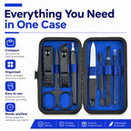 9pcs/Set Portable Stainless Steel Nail Clipper Manicure Tool Set — view 8