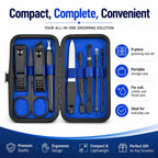 9pcs/Set Portable Stainless Steel Nail Clipper Manicure Tool Set — view 10