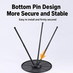 Outdoor Camping Small Round Table with 5-Level Height Adjustment