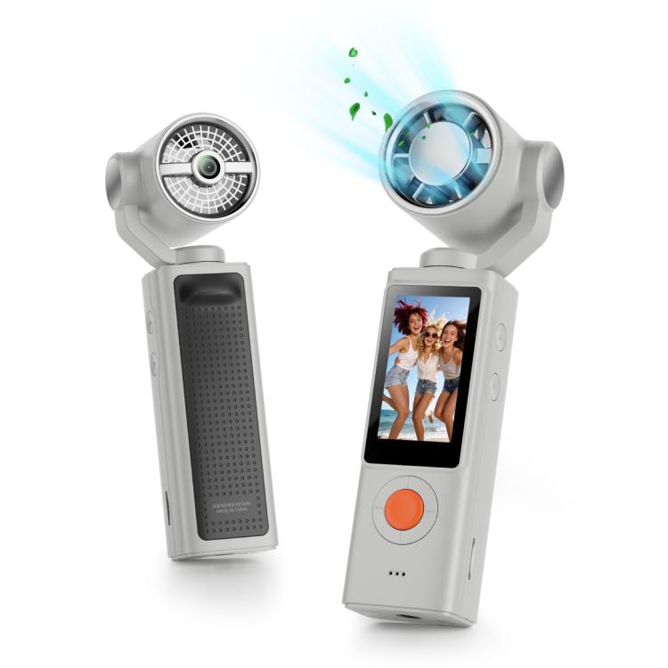 F21 1.97 inch IPS Screen 1080P HD Handheld Vlog Video Camera with Fan — Black