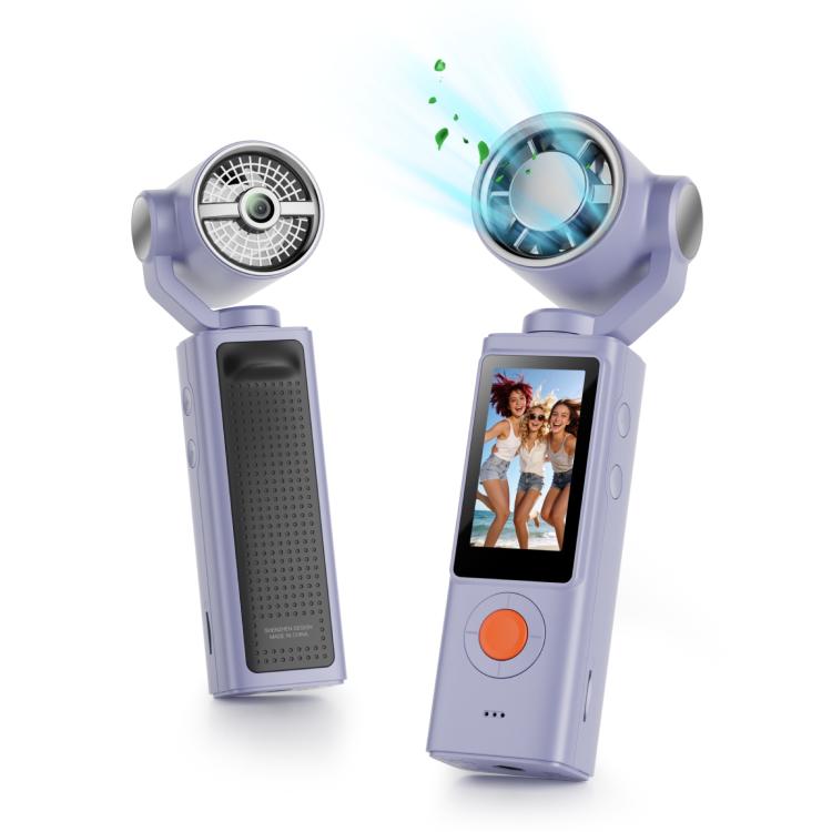 F21 1.97 inch IPS Screen 1080P HD Handheld Vlog Video Camera with Fan — White