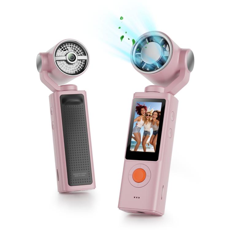 F21 1.97 inch IPS Screen 1080P HD Handheld Vlog Video Camera with Fan — Purple