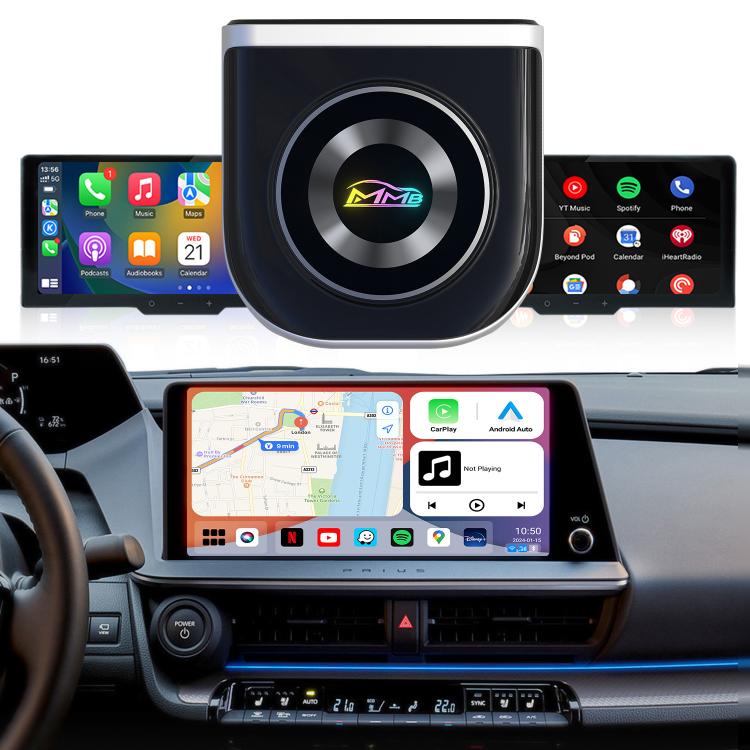 MMB Car Smart Box Wired to Wireless Android Auto CarPlay Adapter, 8GB+128GB Europe / Asia Version
