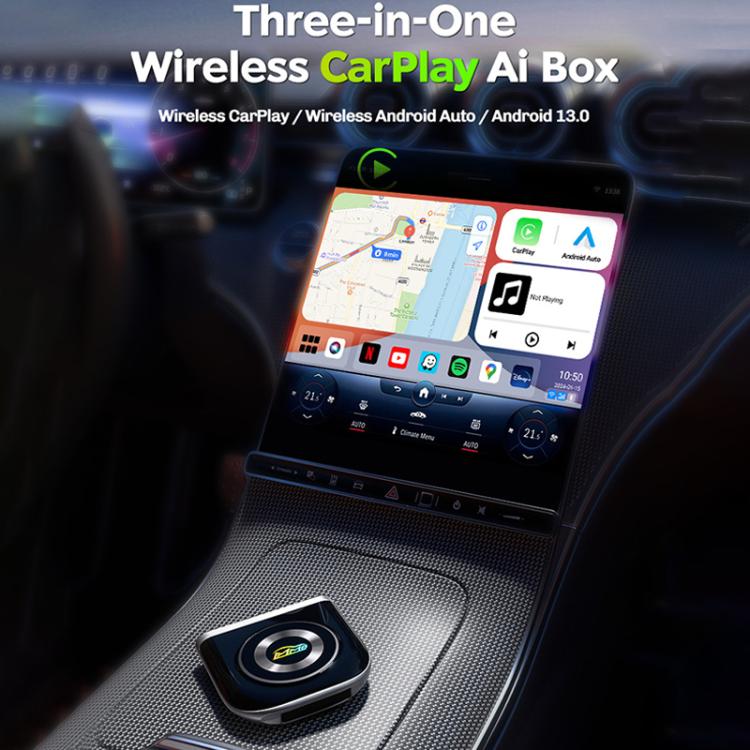 MMB Car Smart Box Wired to Wireless Android Auto CarPlay Adapter, 8GB+128GB Europe / Asia Version