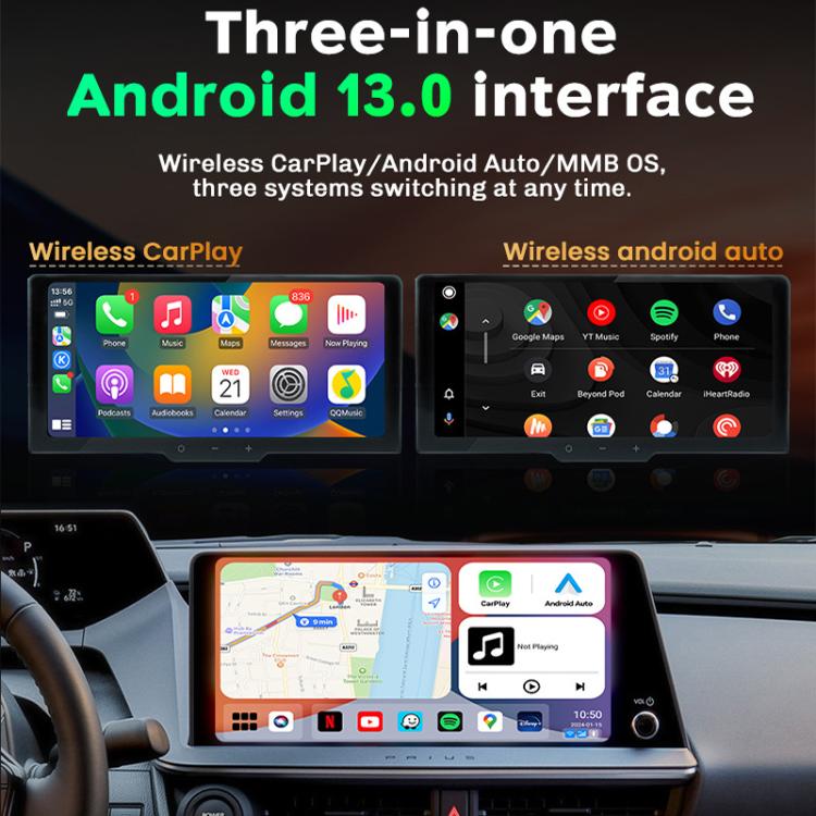MMB Car Smart Box Wired to Wireless Android Auto CarPlay Adapter, 8GB+128GB Europe / Asia Version
