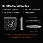 MMB Car Smart Box Wired to Wireless Android Auto CarPlay Adapter, 8GB+128GB Europe / Asia Version